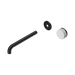 Nero Serenity Progressive Wall Basin Mixer 220mm Spout With Carrara Handle Trim Kit Only - Matte Black