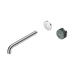 Nero Serenity Progressive Wall Basin Mixer 220mm Spout With Verde Alpi Handle Trim Kit Only - Chrome