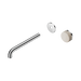 Nero Serenity Progressive Wall Basin Mixer 220mm Spout With Rome Travertine Handle Trim Kit Only - Chrome