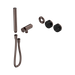 Nero Serenity Progressive Shower System With Marquina Black Handle And Slim Shower Trim Kit Only - Brushed Bronze