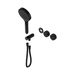 Nero Serenity Progressive Shower System With Marquina Black Handle And Serenity Hand Shower Trim Kit Only - Matte Black