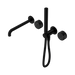 Nero Serenity Progressive Shower System With Spout With Marquina Black Handle And Slim Shower - Matte Black