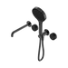 Nero Serenity Progressive Shower System With Spout With Marquina Black Handle And Serenity Hand Shower - Gun Metal