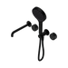 Nero Serenity Progressive Shower System With Spout With Marquina Black Handle And Serenity Hand Shower - Matte Black