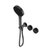 Nero Serenity Progressive Shower System With Marquina Black Handle And Serenity Hand Shower - Gun Metal