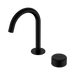 Nero Serenity Progressive Basin Mixer Arc Spout With Marquina Black Handle - Matte Black