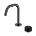 Nero Serenity Progressive Basin Mixer Edge Spout With Marquina Black Handle - Gun Metal