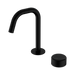 Nero Serenity Progressive Basin Mixer Edge Spout With Marquina Black Handle - Matte Black