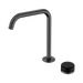 Nero Serenity Progressive Bath/Kitchen Mixer Edge Spout With Marquina Black Handle - Gun Metal