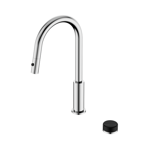 Nero Serenity Progressive Pull Out kitchen Set With Marquina Black Handle - Chrome