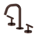 Nero Mecca Lever Basin Set Edge Spout - Rome Bronze