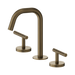 Nero Mecca Lever Basin Set Edge Spout - Tumbled Antique Brass