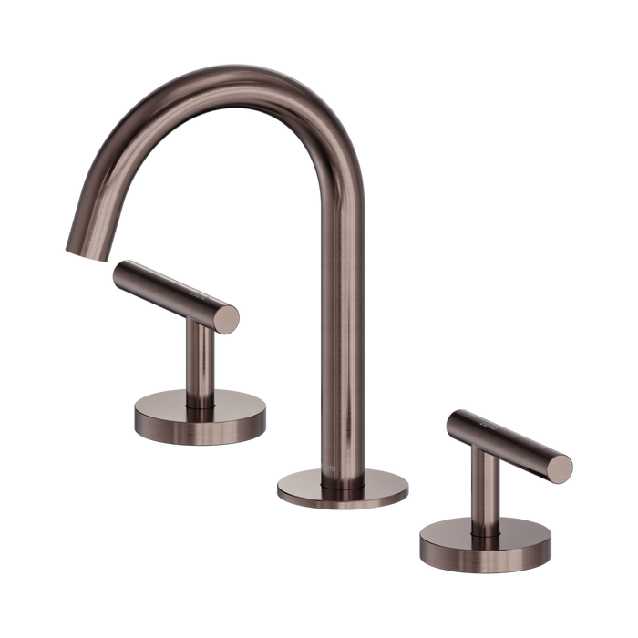 Nero Mecca Lever Basin Set Arc Spout - Brushed Bronze