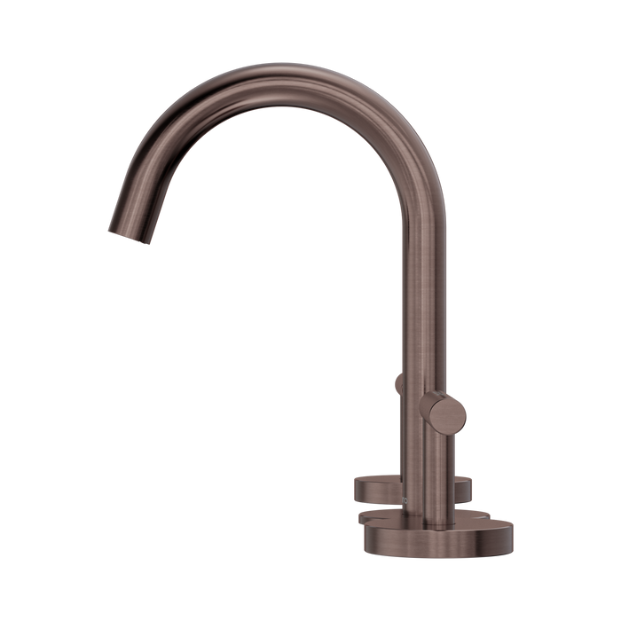 Nero 25D002BZ Mecca Basin Set Arc Spout Brushed Bronze image 2 | SKU: 25D002BZ