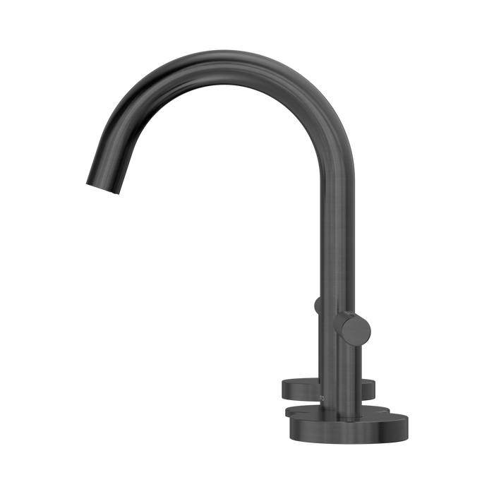 Nero 25D002GM Mecca Basin Set Arc Spout Gun Metal image 2 | SKU: 25D002GM