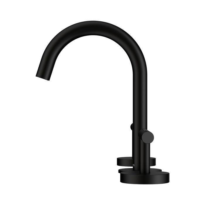 Nero 25D002MB Mecca Basin Set Arc Spout Matte Black image 2 | SKU: 25D002MB