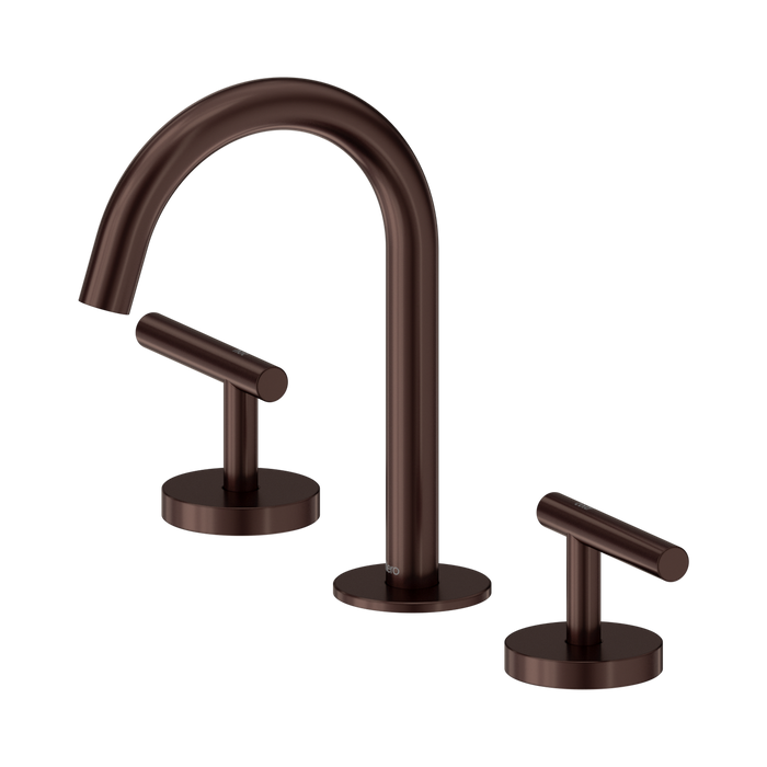 Nero Mecca Lever Basin Set Arc Spout - Rome Bronze