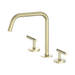 Nero Mecca Lever Bath/Kitchen Set Edge Spout II - Brushed Gold