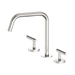 Nero Mecca Lever Bath/Kitchen Set Edge Spout II - Brushed Nickel