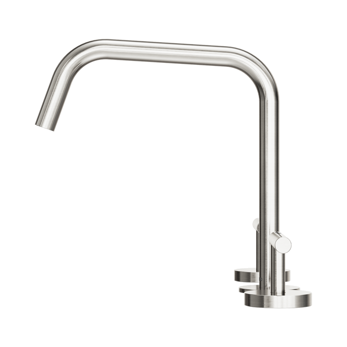 Nero 25D003BN Mecca Bath Kitchen Set Edge Spout II Brushed Nickel image 2 | SKU: 25D003BN