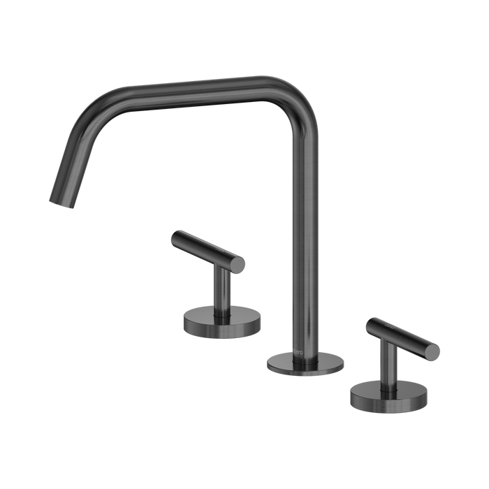 Nero Mecca Lever Bath/Kitchen Set Edge Spout II - Gun Metal