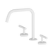Nero Mecca Lever Bath/Kitchen Set Edge Spout II - Matte White