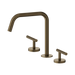 Nero Mecca Lever Bath/Kitchen Set Edge Spout II - Tumbled Antique Brass