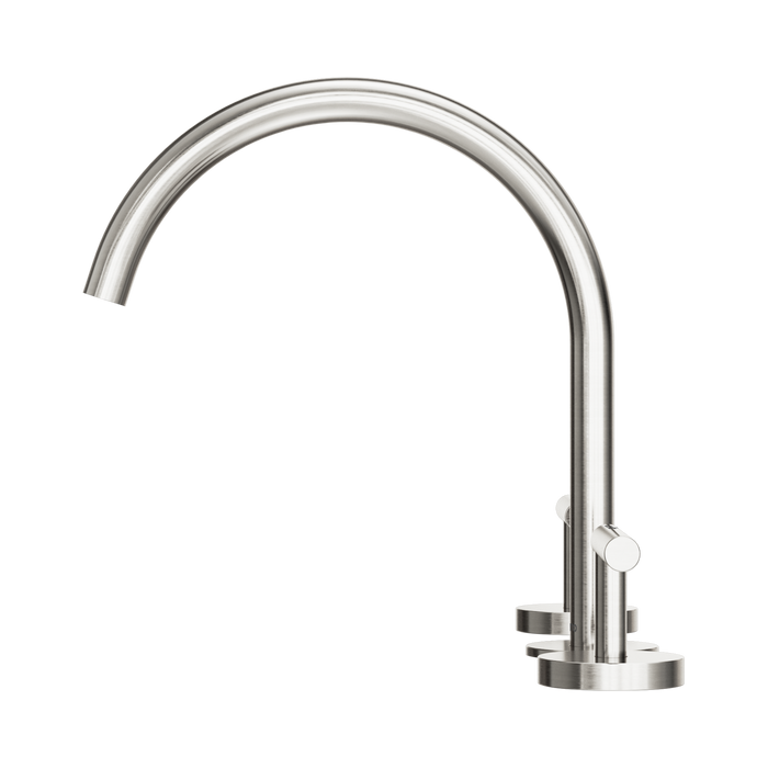Nero 25D004BN Mecca Bath Kitchen Set Arc Spout Brushed Nickel image 2 | SKU: 25D004BN