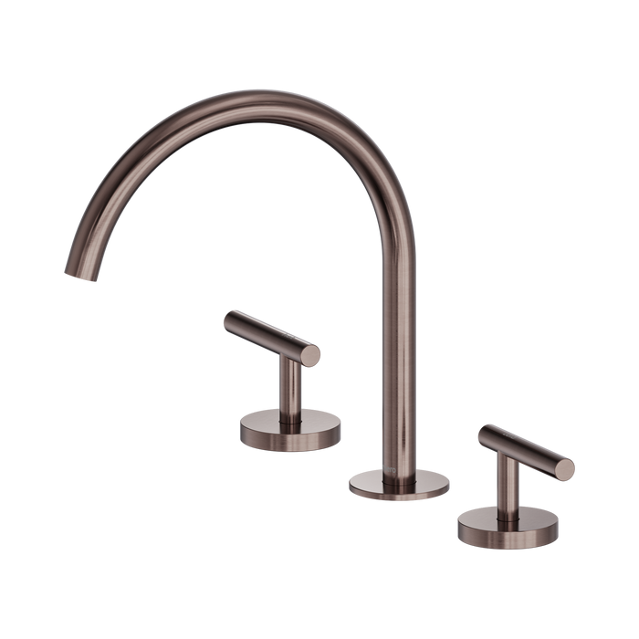Nero Mecca Lever Bath/Kitchen Set Arc Spout - Brushed Bronze