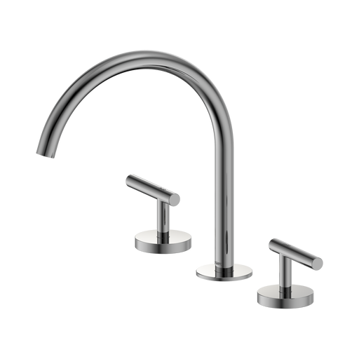 Nero Mecca Lever Bath/Kitchen Set Arc Spout - Chrome