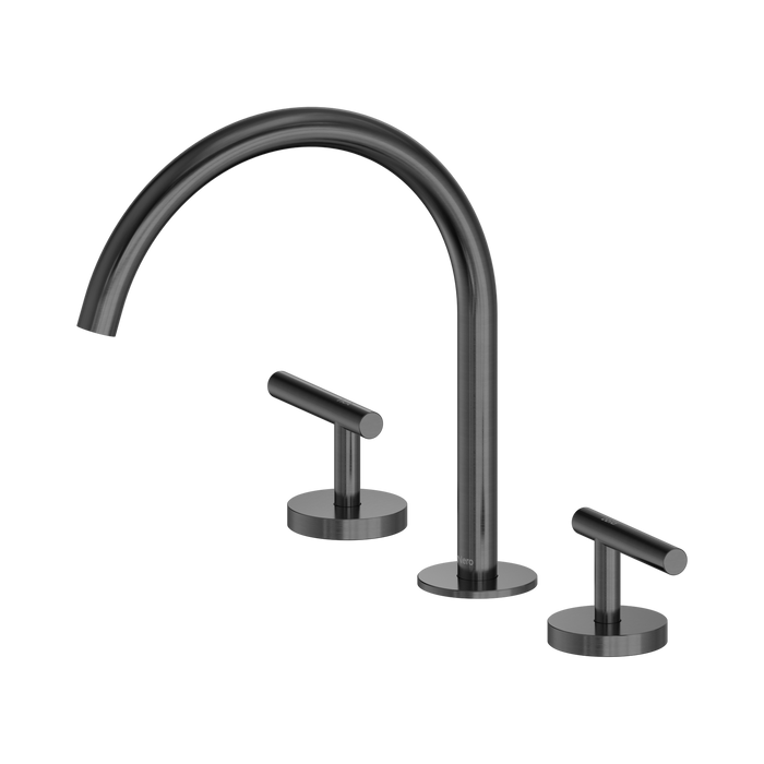 Nero Mecca Lever Bath/Kitchen Set Arc Spout - Gun Metal