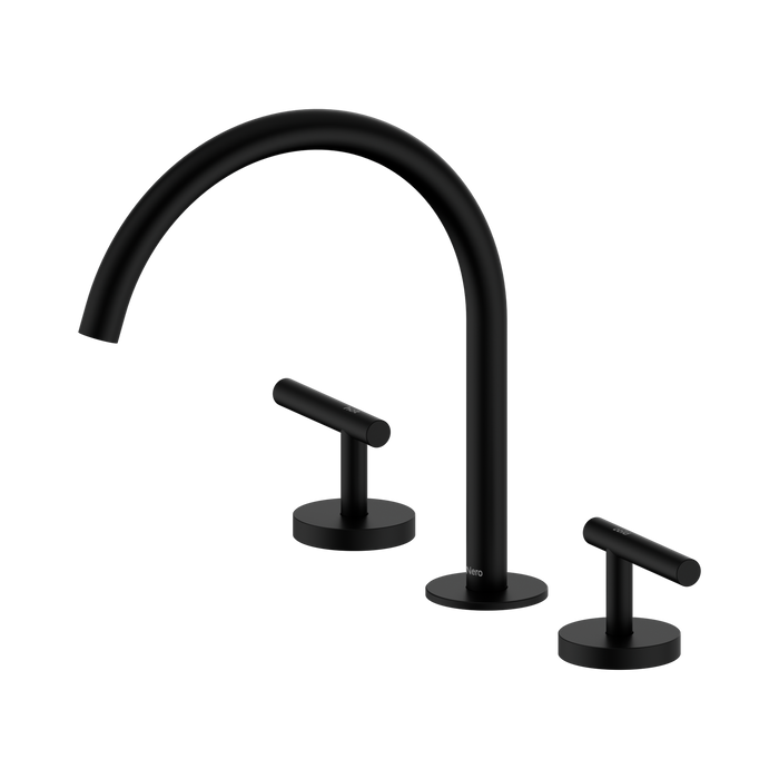 Nero Mecca Lever Bath/Kitchen Set Arc Spout - Matte Black