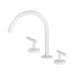 Nero Mecca Lever Bath/Kitchen Set Arc Spout - Matte White