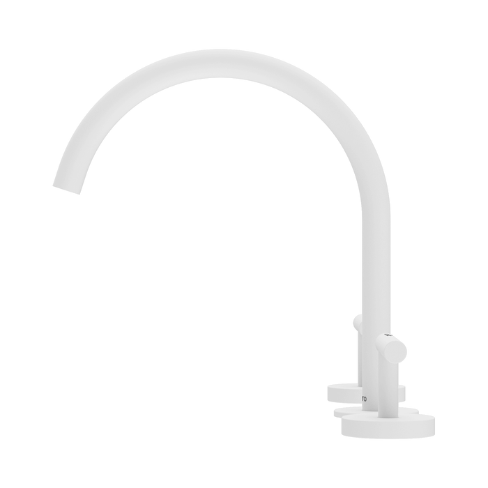 Nero 25D004MW Mecca Bath Kitchen Set Arc Spout Matte White image 2 | SKU: 25D004MW