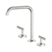 Nero Mecca Lever Bath/Kitchen Set Edge Spout - Brushed Nickel