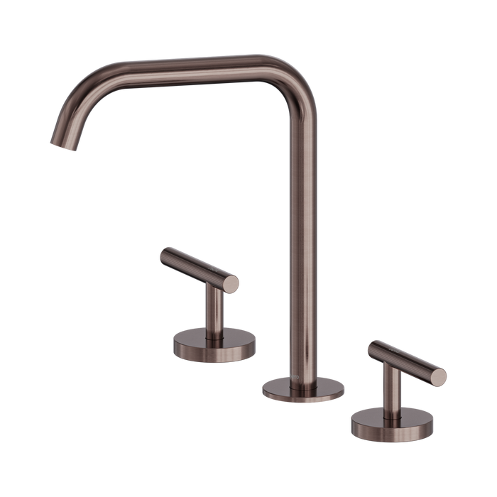 Nero Mecca Lever Bath/Kitchen Set Edge Spout - Brushed Bronze