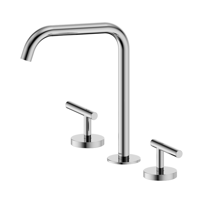 Nero Mecca Lever Bath/Kitchen Set Edge Spout - Chrome
