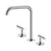 Nero Mecca Lever Bath/Kitchen Set Edge Spout - Chrome