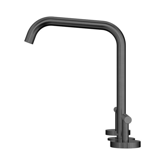 Nero 25D005GM Mecca Bath Kitchen Set Edge Spout Gun Metal image 2 | SKU: 25D005GM