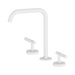 Nero Mecca Lever Bath/Kitchen Set Edge Spout - Matte White