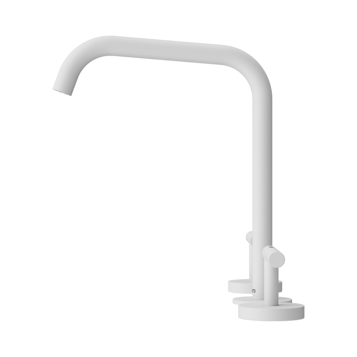 Nero 25D005MW Mecca Bath Kitchen Set Edge Spout Matte White image 2 | SKU: 25D005MW