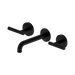 Nero Mecca Lever Wall Basin/Bath Set 160mm Spout - Matte Black