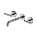 Nero Mecca Lever Wall Basin/Bath Set 185mm Spout - Chrome