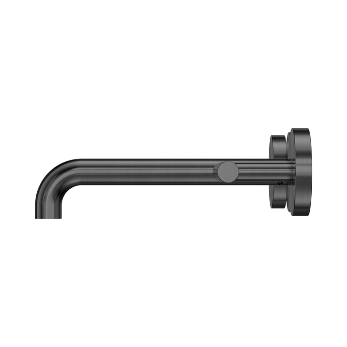 Nero 25D007GM Mecca Wall Basin Bath Set 185mm Spout Gun Metal image 2 | SKU: 25D007GM