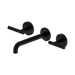 Nero Mecca Lever Wall Basin/Bath Set 185mm Spout - Matte Black