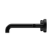 Nero 25D007MB Mecca Wall Basin Bath Set 185mm Spout Matte Black image 2 | SKU: 25D007MB