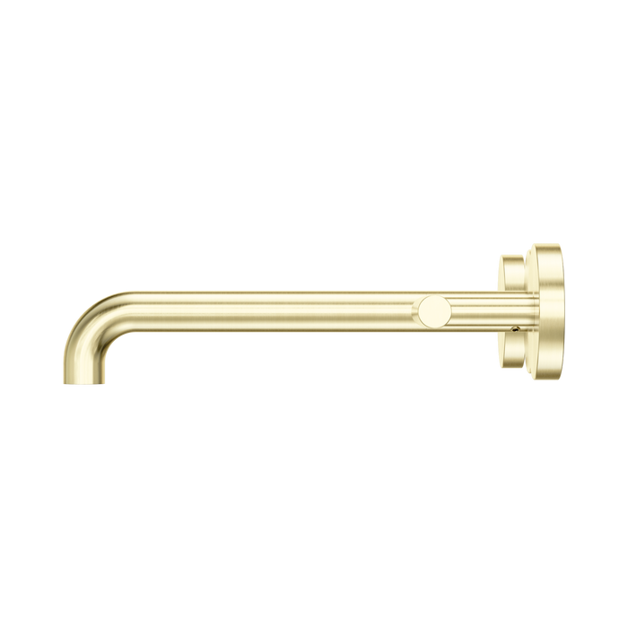Nero 25D008BG Mecca Wall Basin Bath Set 220mm Spout Brushed Gold image 2 | SKU: 25D008BG