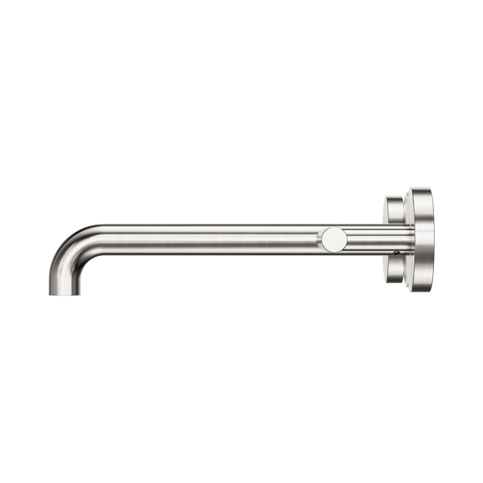 Nero 25D008BN Mecca Wall Basin Bath Set 220mm Spout Brushed Nickel image 2 | SKU: 25D008BN
