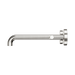 Nero 25D008BN Mecca Wall Basin Bath Set 220mm Spout Brushed Nickel image 2 | SKU: 25D008BN