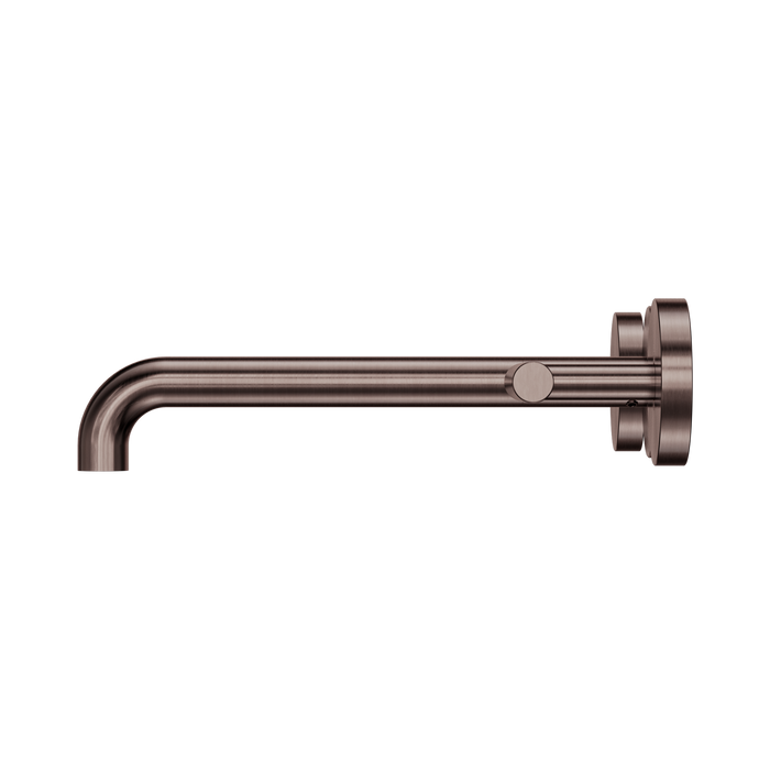 Nero 25D008BZ Mecca Wall Basin Bath Set 220mm Spout Brushed Bronze image 2 | SKU: 25D008BZ